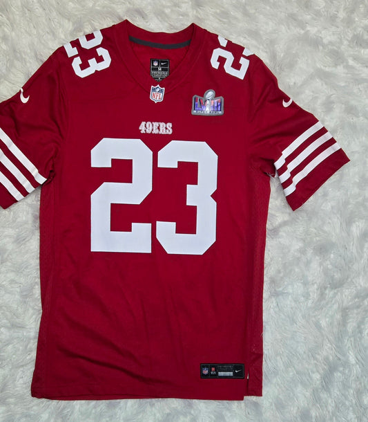 #23 McCaffrey Jersey 49ers- Super Bowl 2024