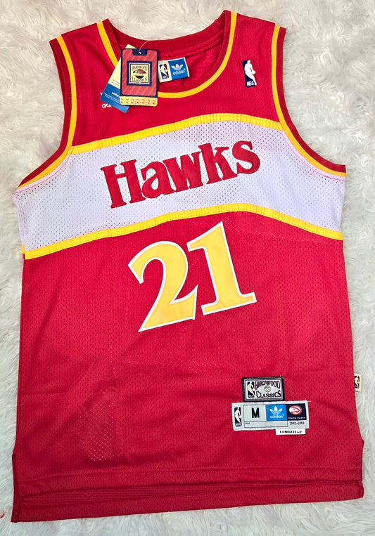 Atlanta Hawks #21 Dominique Wilkins Jersey